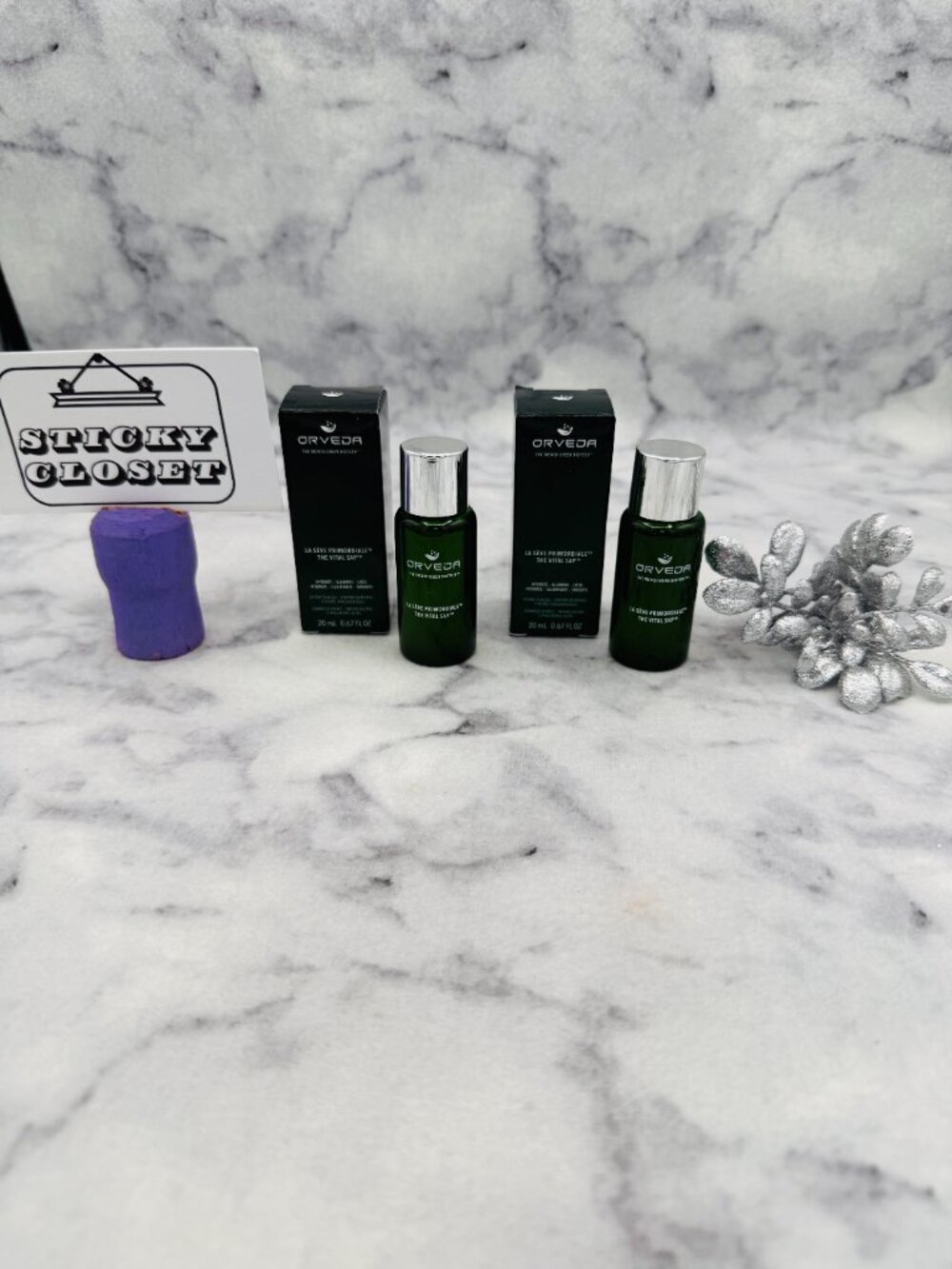 Orveda Skincare Set-The Vital Sap Hydrating And Brightening Essence,20ml-2pc-NEW